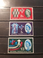 Great Britain Stamps 1962 National Productivity Year. Complete Set.MNH