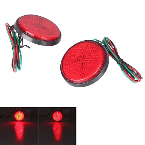 Auto LED Reflector Tail Brake Stop Marker Lights Indicator Lamps Universal Auto - Picture 8 of 16