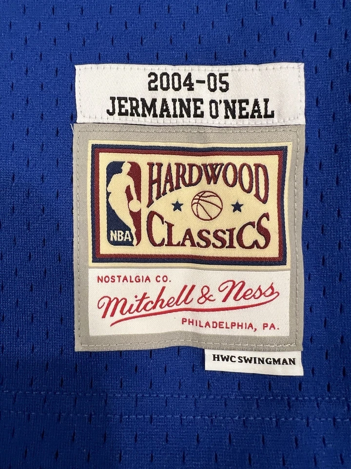 Camiseta autêntica nova sem etiquetas Mitchell Ness Indiana Pacers Jermaine O’Neal tamanho XL - Imagem 2 de 4