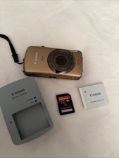 Canon IXY 930 IS Brown 12.1 MP Digital Camera w/ SD Card  Charger Tested  