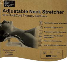 Neck Stretcher with Gel Pack Cervical Spine Alignment Posture Corrector for Neck