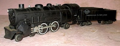 American Flyer 303 Reading Lines Locomotive w/Smoke+ Chugging  +Light TESTED