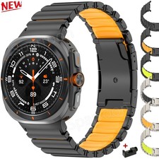 Titanium Silicone Metal Buckle Band For Samsung Galaxy Watch 8/8 Classic/Ultra 2