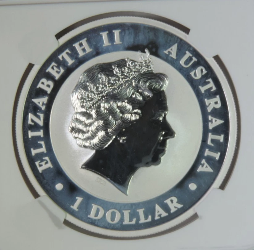 2012 P Australia Kookaburra 1oz .999 Silver $1 Coin NGC MS70 - Image 4 of 4