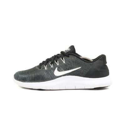 Nike Damen Flex RN 2018 Sneaker Schwarz Weiß Mesh Low-Top Laufschuhe EU 42