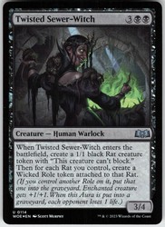 Twisted Sewer-Witch 114/515 Uncommon Foil Wilds of Eldraine Magic: The Gathering
