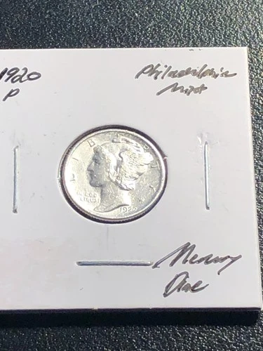 1920 P Mercury Dime AU/UNC Condition