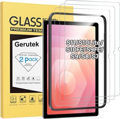 Case for Samsung Galaxy Tab S11, S10 Lite, S10 FE - Tempered Glass Film, HD Clea