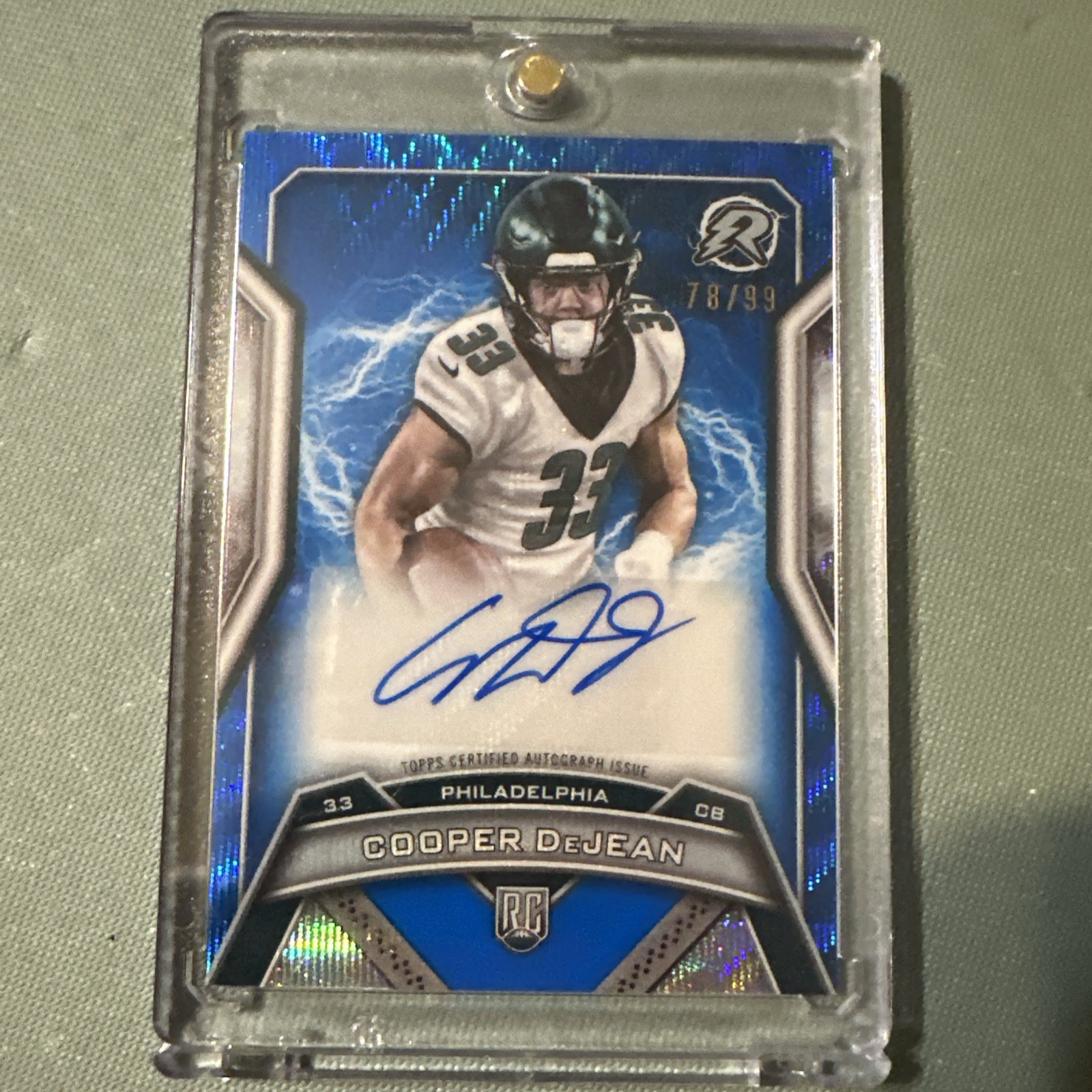 COOPER DEJEAN  /99  2024 Topps Resurgence Rookie Signature BLUE AUTO Surge (RC)