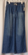 Old Navy High Rise Baggy Jeans Girls XXL 18 Wide Leg Med Wash Light Denim Comfy