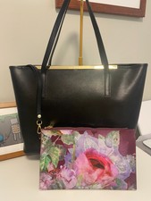 Preowned Black Ted Baker Shopper Tote with Wr...