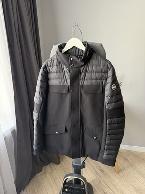 Colmar Originals Down Jacket Black Hooded Puffer Coat Full Zip Size L