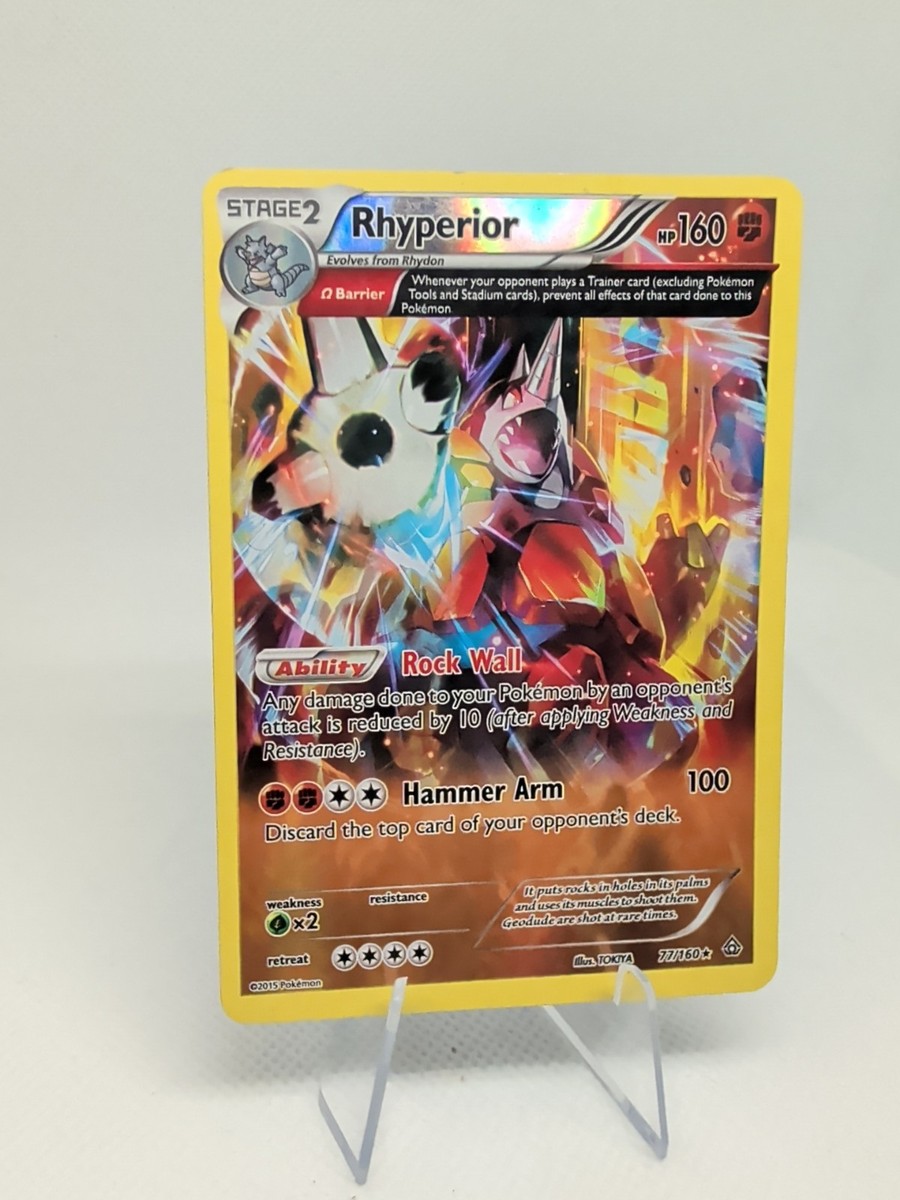 Rhyperior (Omega) 77/160 Holo Rare XY - Primal Clash Pokémon Card
