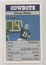 1987 Ace Fact Pack Dallas Cowboys Danny White 0q3