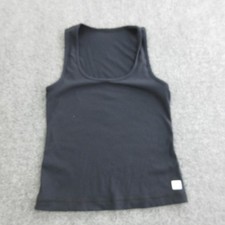Vuori Tank Top Womens XS Black Scoop Neck Rib...