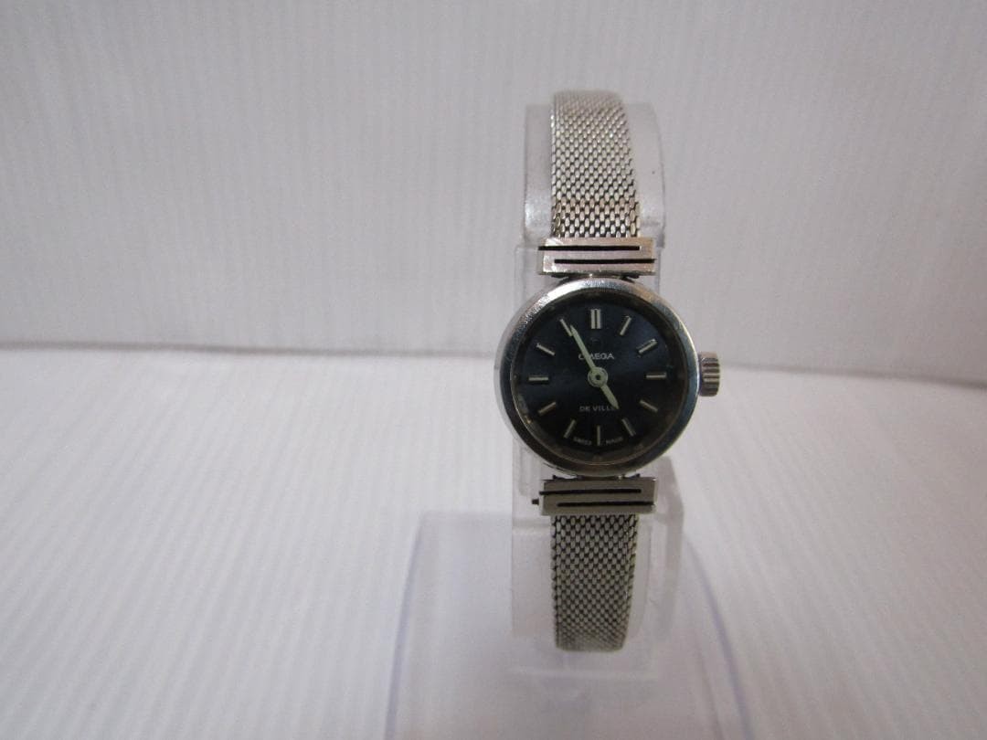 OMEGA De Ville Vintage Ladies Watch Mesh Band Working Rare Classic