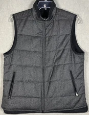 Hart Schaffner Marx - Reversible Vest Wool Blend Puffer Padded Medium #2594