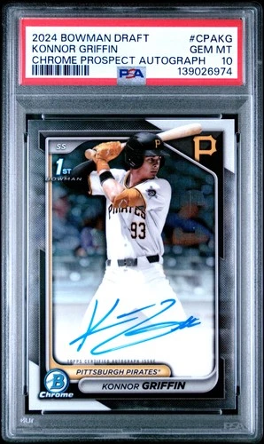 2024 Bowman Draft Chrome Prospect Auto #CPAKG Konnor Griffin PSA 10