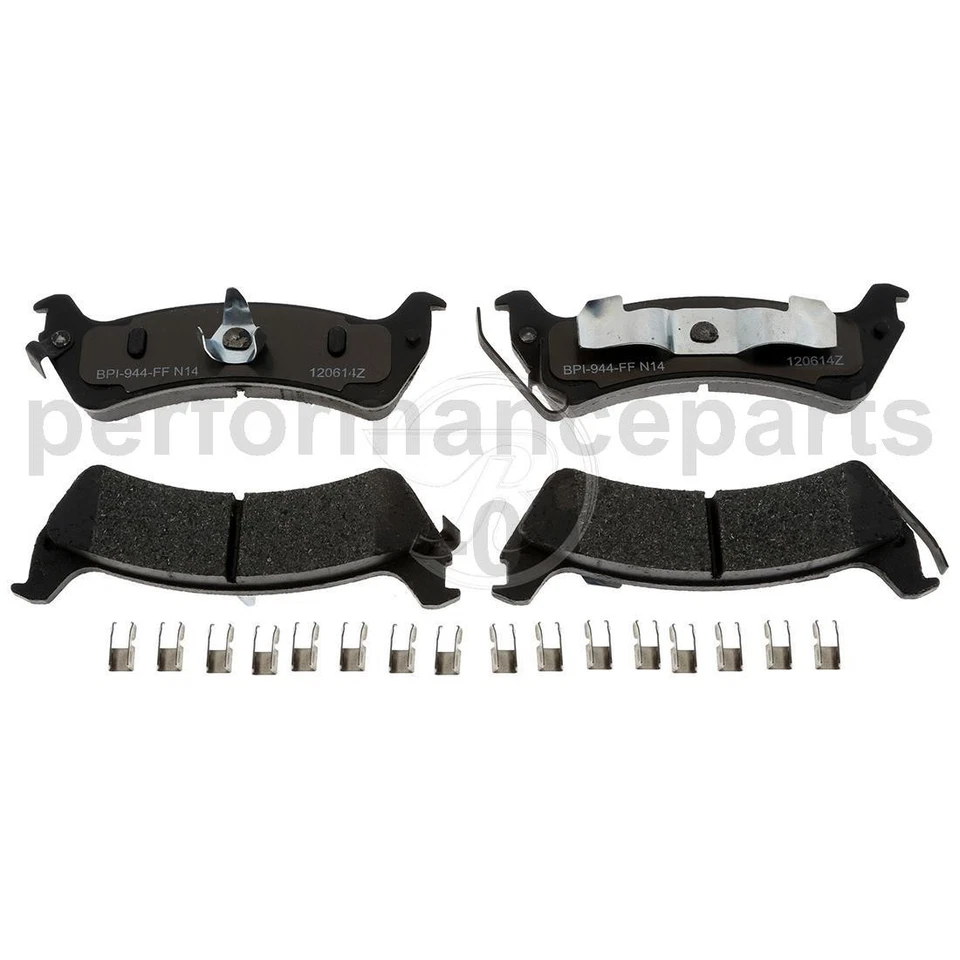 Conjunto de pastilhas de freio a disco dianteiro traseiro rotor de freio a disco para Jeep Grand Cherokee 1994-1998 - Imagem 4 de 4