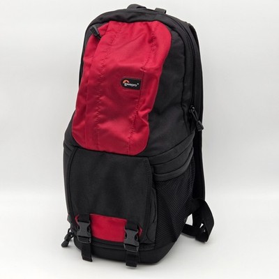 Lowepro Fastpack 100 Camera Bag Backpack, Protection & Convenience, Red & Black