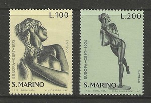 1974 SAN MARINO  complete set EUROPA (CEPT) issues mint*