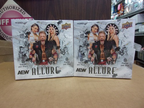(2) 2024 UPPER DECK ALLURE AEW WRESTLING HOBBY EDITION BOX LOT