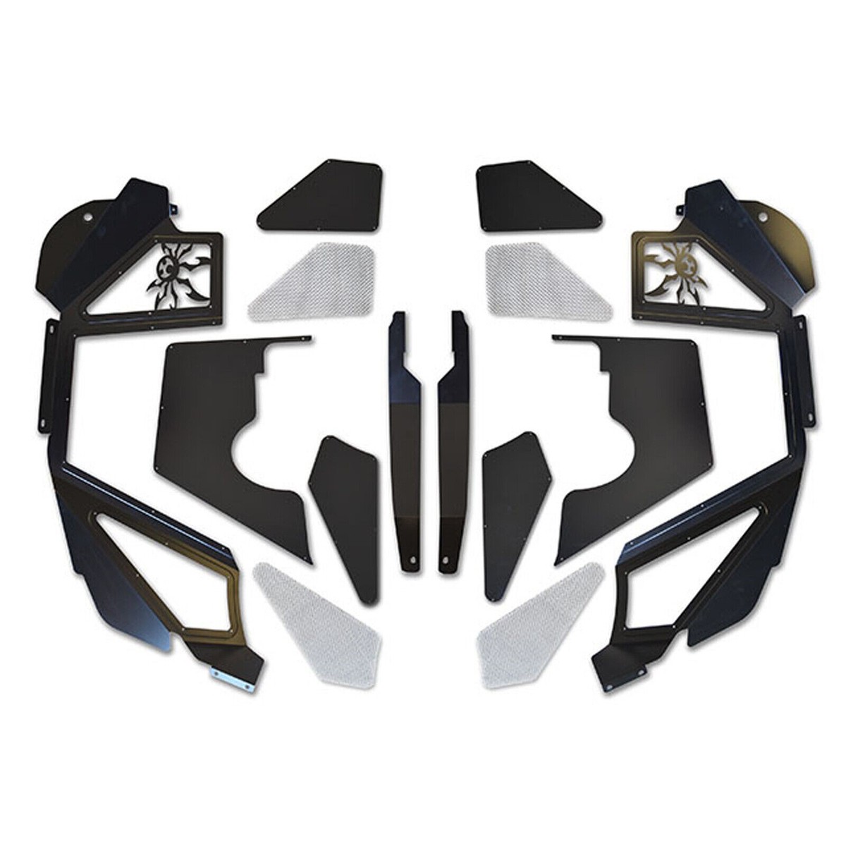 Poison Spyder Black Front Vented Inner Fenders Coilovers for Jeep