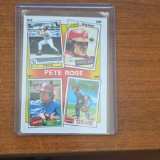 1986 Topps Pete Rose #6 Career Highlights MLB Baseball Card Phillies Reds