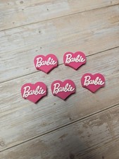 5 pcs Pink Barbie Heart Silicone Focal Beads For DIY