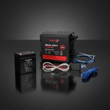 LED Trailer Brakes Breakaway Kit with Battery and Switch, Side Load Break-Aw...