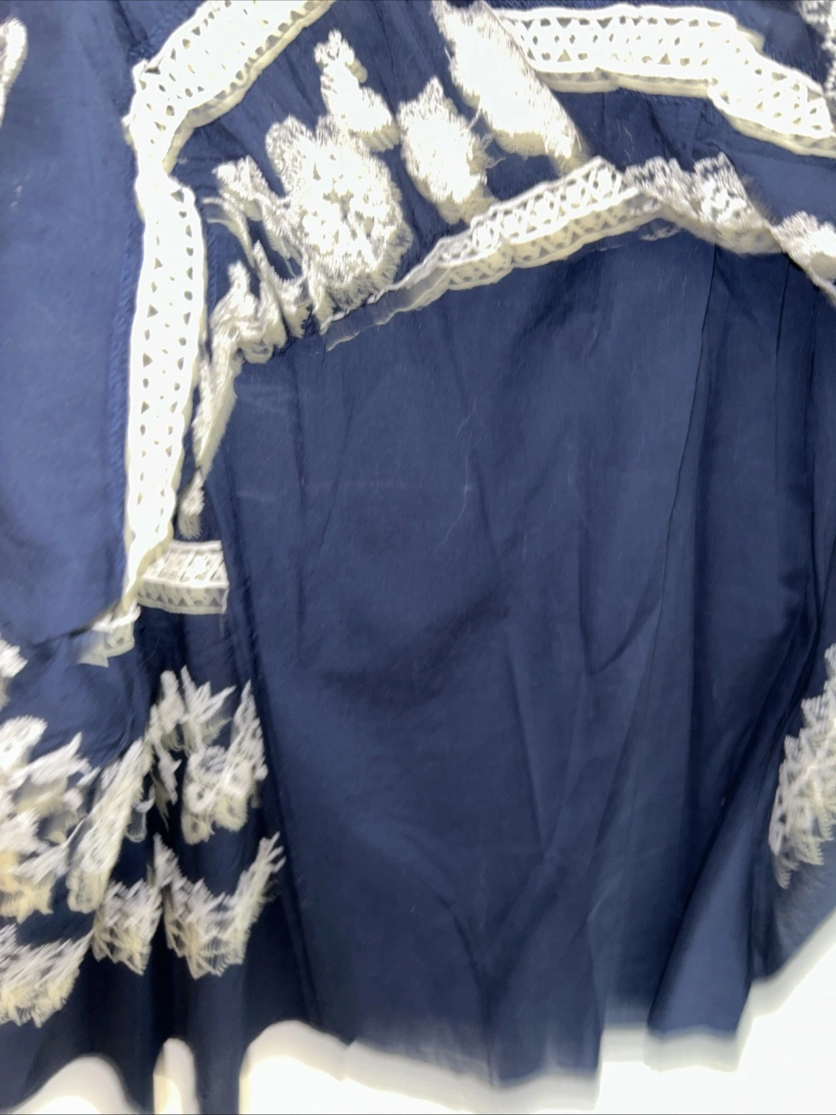 TORY BURCH Abito Tory Betulla Boho Blu Navy Taglia M