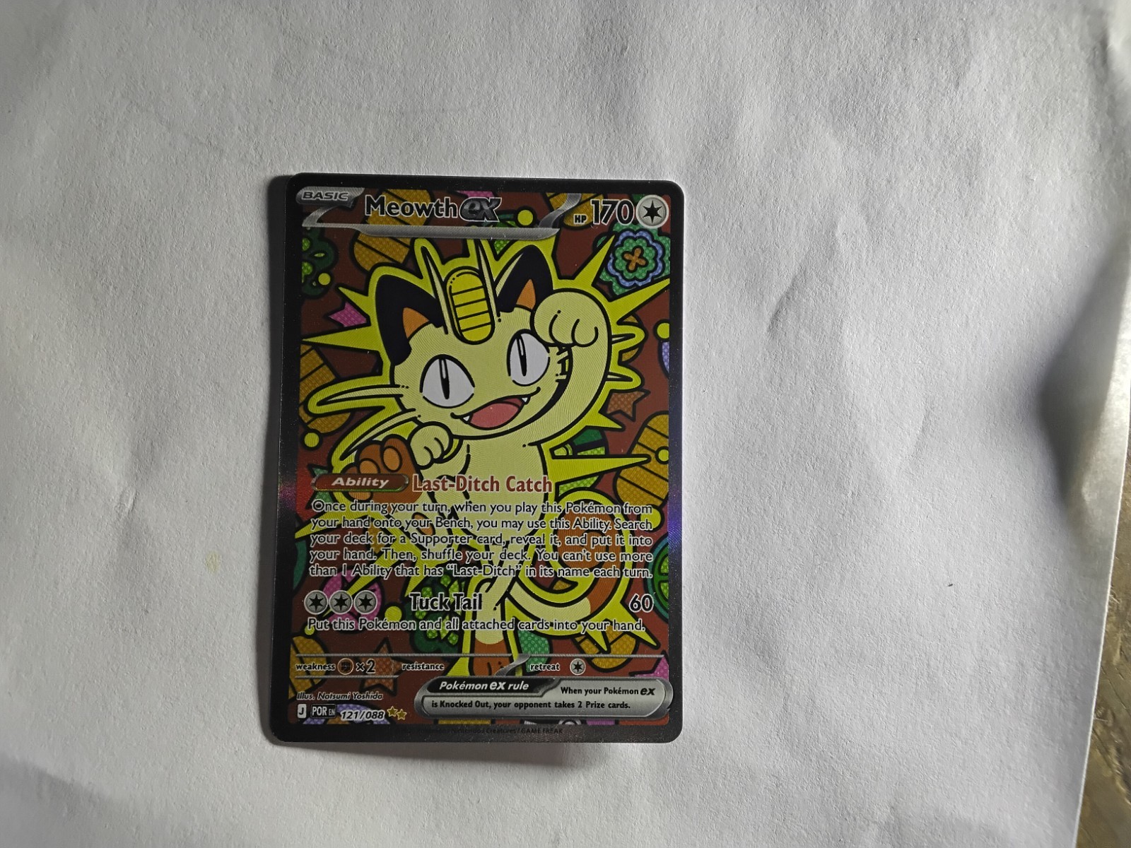 Meowth EX 121/088 Perfect Order  Chase Card and A 30th Anniversary Pikachu