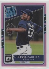 2017 Panini Donruss Optic Rated Rookies Pink Prizm David Paulino #47 0a3