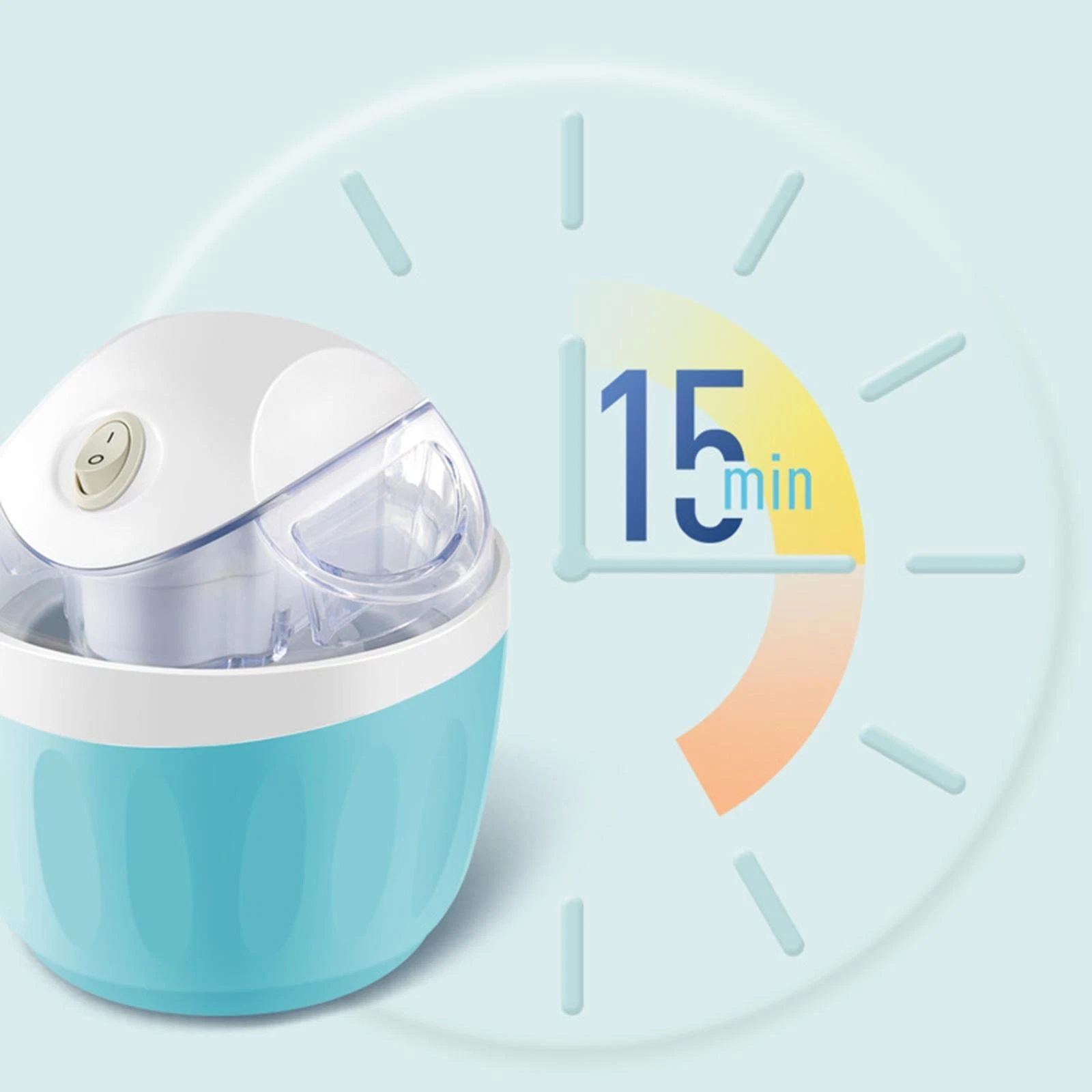 Electric Ice Cream Maker 500ml Capacity Compact Household Dessert Appliance
Opens in a new window or