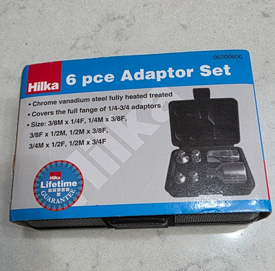 #ad Hilka 6 pce Adaptor Set 06200600 Chrome vanadium steel fully heat treated. GBP 7.50