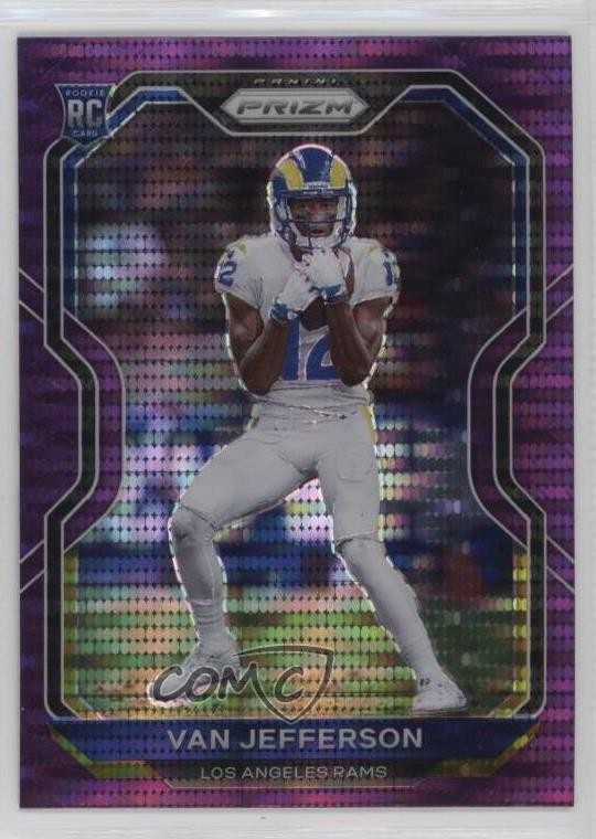 2020 Panini Prizm Rookie Purple Pulsar Prizm Van Jefferson #377 0su2