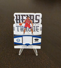 2020-21 Panini Crown Royale Heirs to the Throne Tyrese Maxey Rookie Relic Jersey