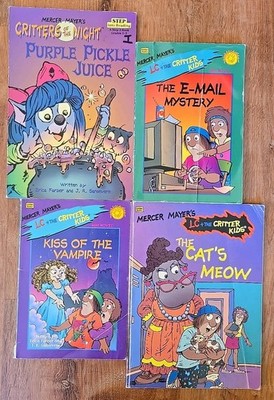90s Mercy Mayers 'LC + The Critter Kids' Book Lot - Learning To Read, Spooky...