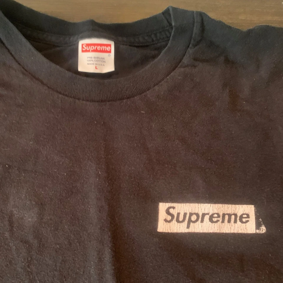 Supreme SS20 Sacred Unique Black Long Sleeve Graphic Tee Mens Size Large - Image 3 of 4