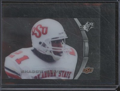 2012 SPx Football BARRY SANDERS OSU Shadow Slots #BS-3 Mini HOF Clear BIN74