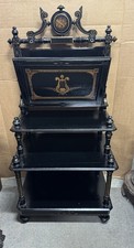 RENAISSANCE INLAID GOLD AND EBONY MUSIC STAND