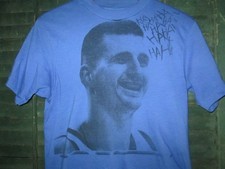 Random Stencil Print Nikola Jokic ? joker On 1980s Hanes single stitch t Shirt S