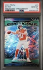 2024 Panini Prizm Bo Nix Fireworks Green Prizm Rookie RC PSA 10 #23