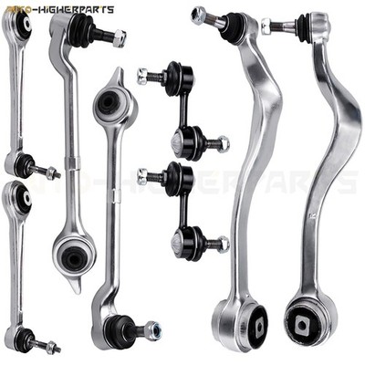 For BMW 525i 528i 530i 8 Pcs Front Sway Bar Links Control Arms Kit