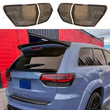 Smoked Black Tail Light Guard Decor Cover Trim For Jeep Grand Cherokee 2014-2021