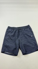 Hurley Shorts Mens Medium Blue Hybrid Swim Trunks Elastic Waist Drawstring