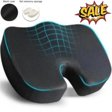 Memory Foam Seat Cushion Coccyx Tailbone Pain Relief Office Chair Car Seat Pad
