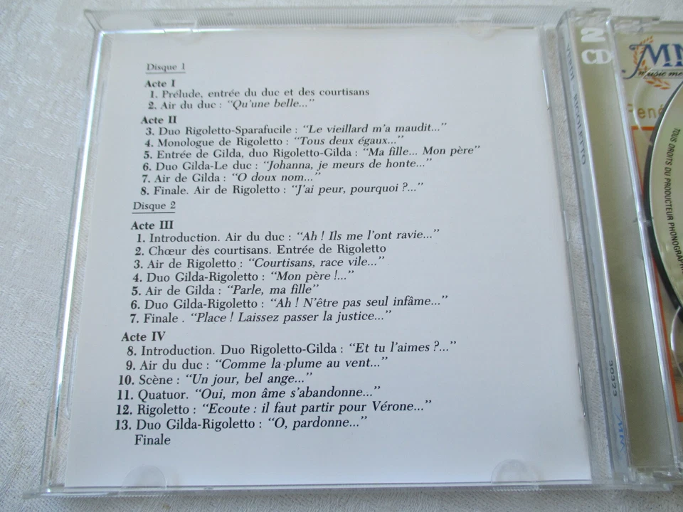 Giuseppe Verdi - Rigoletto - Doria - Vanzo - Massard - Etcheverry - 2 CD Set - Bild 2 von 4