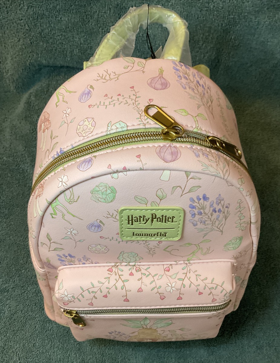 Loungefly Harry Potter Pink Mandrake Mini Backpack Floral 
