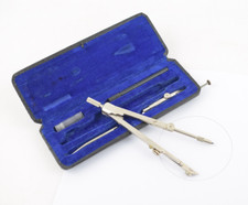 Original Lotter Zirkel Zirkelkasten Präzisionszirkel antik Reisezirkel